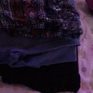 black . multi-color and jeans!